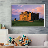 Royal & Ancient Golf Clubhouse, 18Th Green Of The Old Course, St Andrews, Scotland, Framed Canvas Prints Wall Art Decor