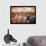 Royalty Free New York City Skyline Framed Wall Art Prints - Framed Prints, Prints for Sale, Framed Art