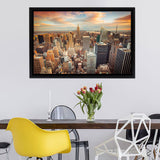 Royalty Free New York City Skyline Framed Canvas Wall Art - Framed Prints, Prints for Sale, Canvas Painting