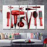 Ruby Cut Shop Decor 5 Pieces B Canvas Prints Wall Art - Painting Canvas, Multi Panels, Wall Decor