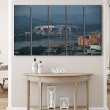 Rungrado May Day Stadium, Stadium Canvas, Sport Art, Gift for him, Multi Panels B, Canvas Prints Wall Art Decor