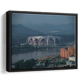 Rungrado May Day Stadium, Stadium Canvas, Sport Art, Gift for him, Framed Canvas Prints Wall Art Decor, Framed Picture