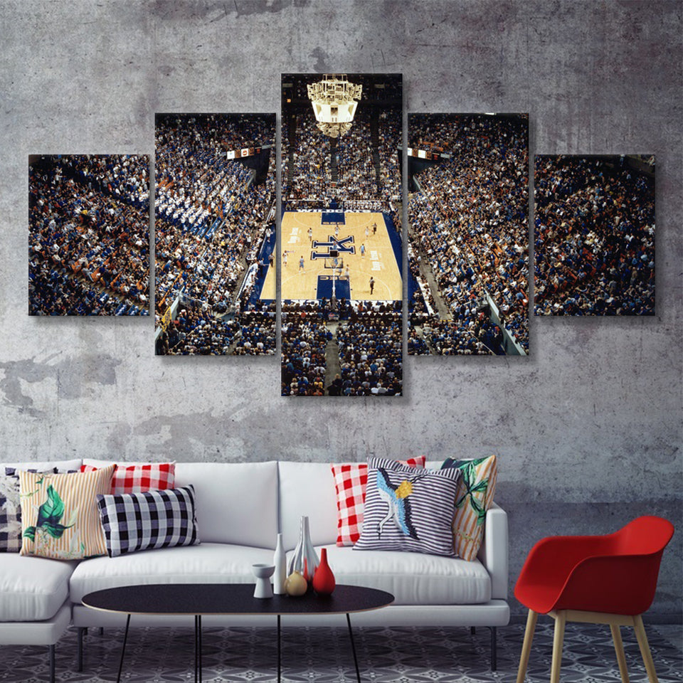 Rupp Arena  5 Pieces Canvas Prints Wall Art - Painting Canvas, Multi Panels, 5 Panel, Wall Decor