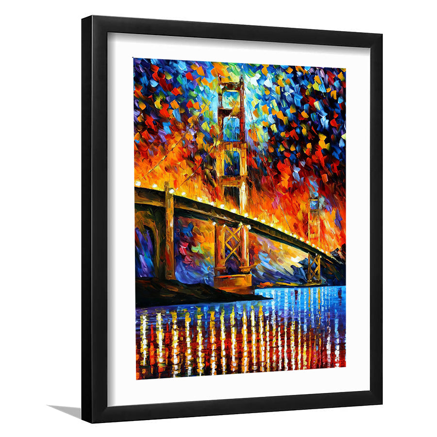 San Francisco Golden Gate Bridge Framed Art Prints - Framed Prints, Painting Prints,Prints for Sale,White Border
