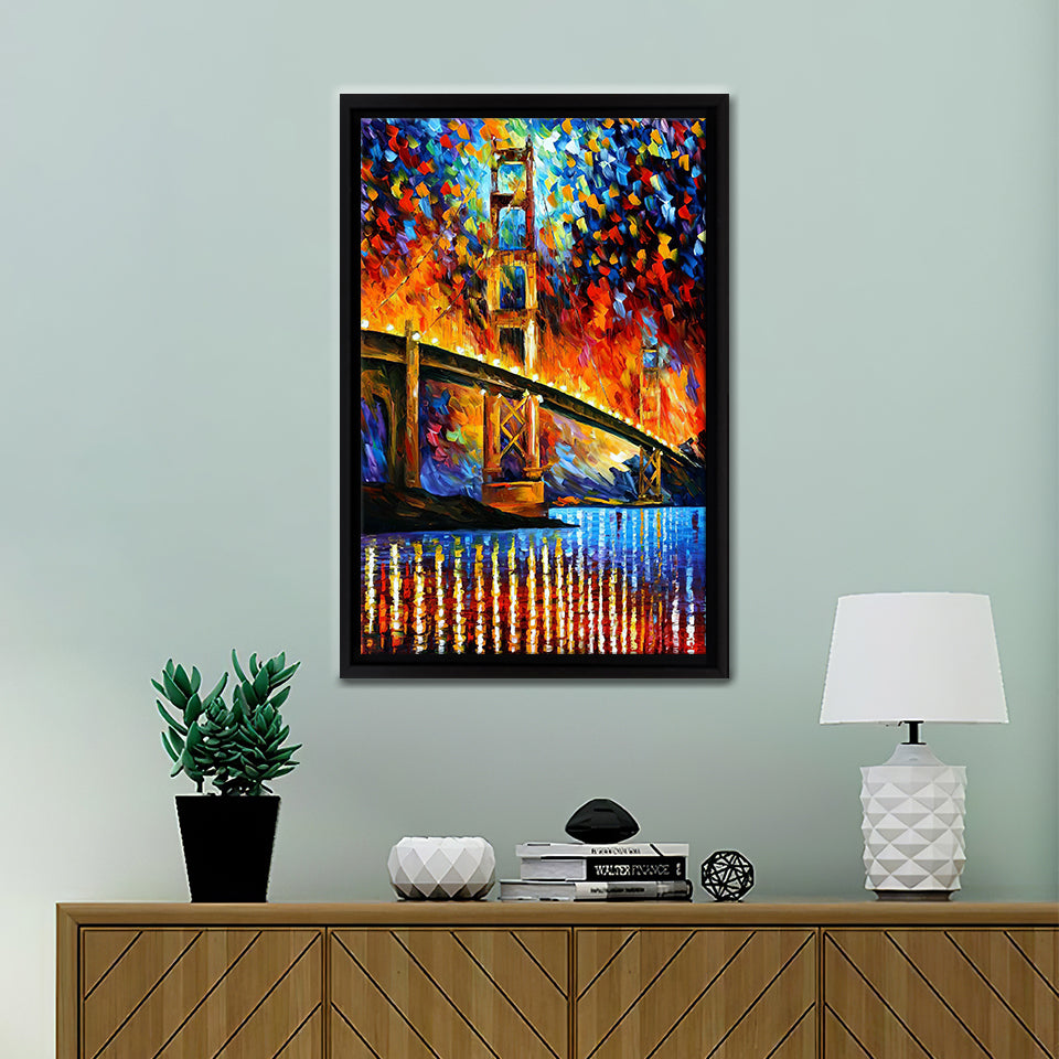 San Francisco Golden Gate Bridge Framed Canvas Wall Art - Canvas Prints, Prints Painting, Prints on Sale,Framed Art