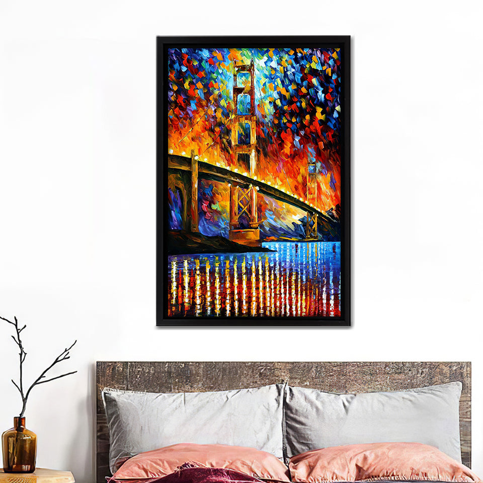 San Francisco Golden Gate Bridge Framed Canvas Wall Art - Canvas Prints, Prints Painting, Prints on Sale,Framed Art