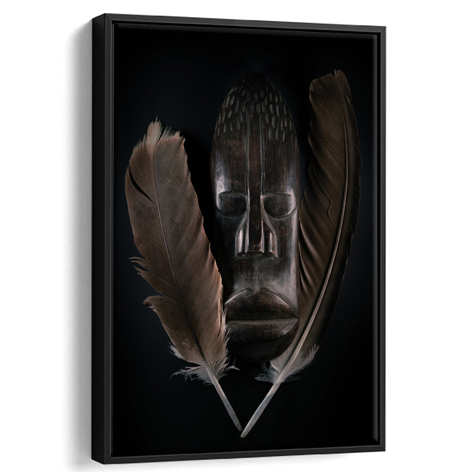 Sculpture Framed Canvas Prints Wall Art Home Decor - Painting Canvas,Black Frame, Ready to hang