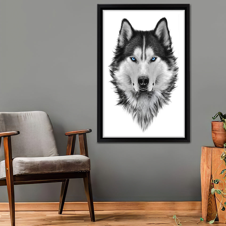 ARTCANVAS Siberian Husky Home Decor Canvas outlets Art Print