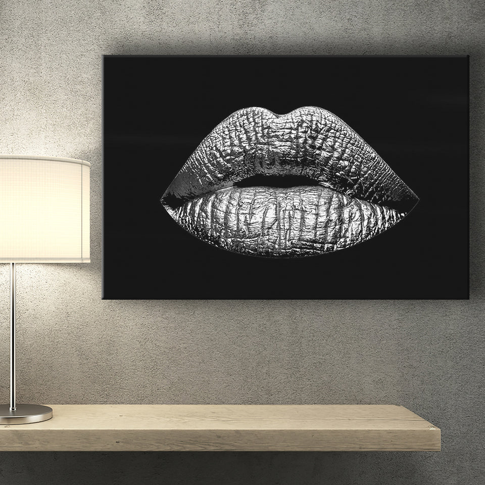 Silver Lips Landscape Canvas Prints Wall Art Home Decor - Painting Canvas, Ready to hang