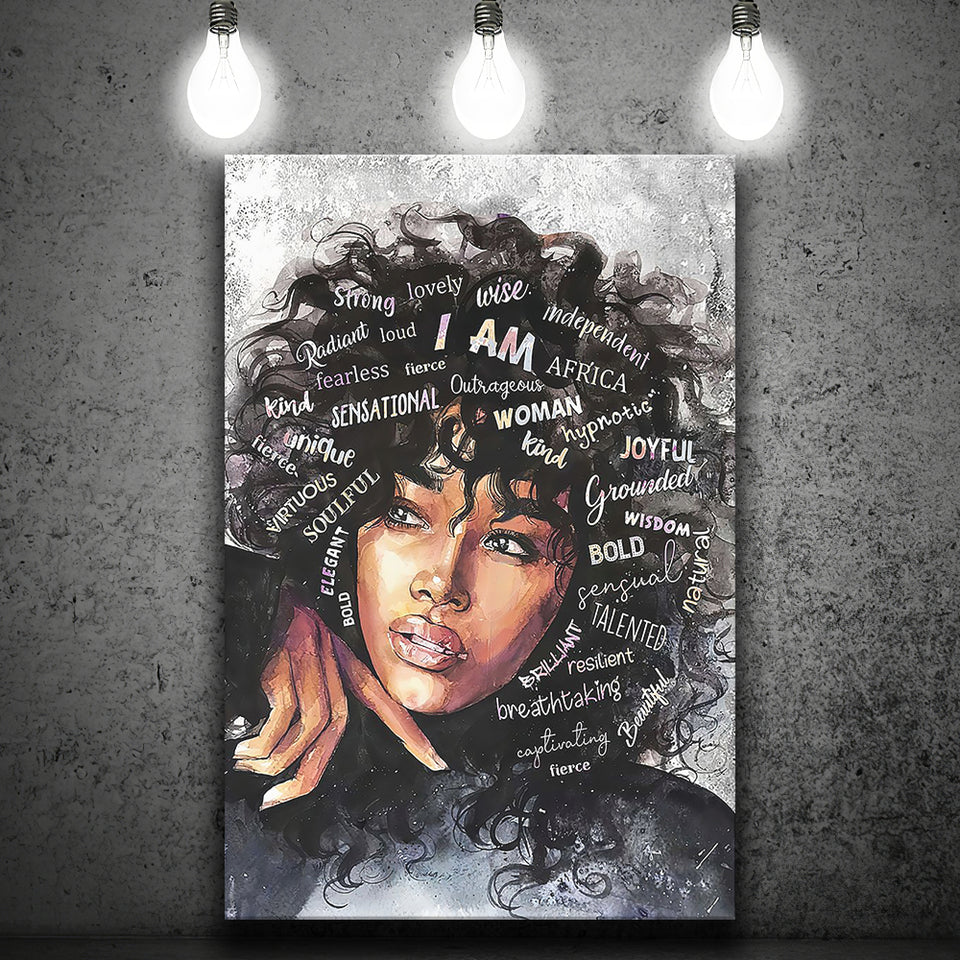 Soulful Woman Canvas Prints Wall Art Home Decor - Painting Canvas,Art Prints, Ready to hang