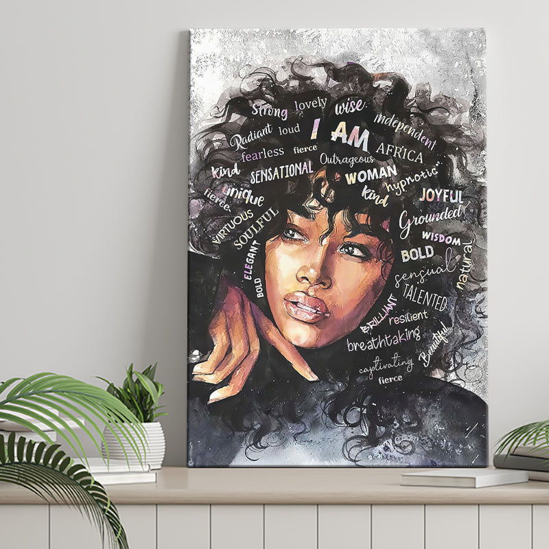 Soulful Woman Canvas Prints Wall Art Home Decor - Painting Canvas,Art Prints, Ready to hang