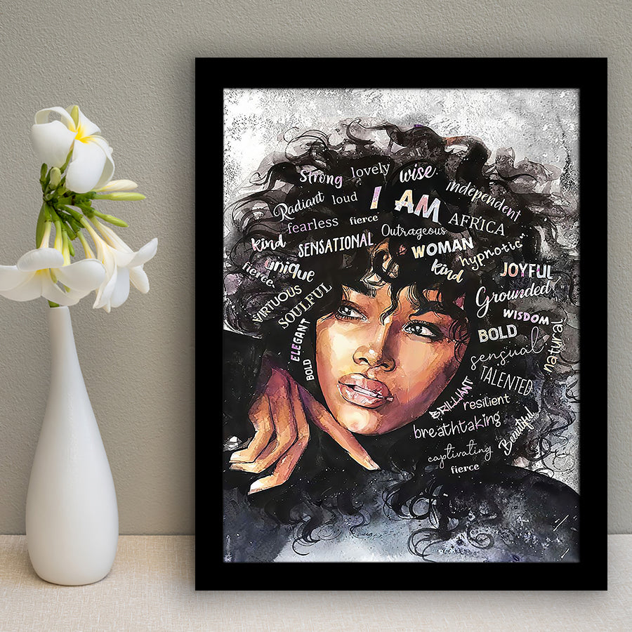 Soulful Woman Framed Art Prints Wall Decor - Art Prints, Framed Picture,For Sale, Ready to hang