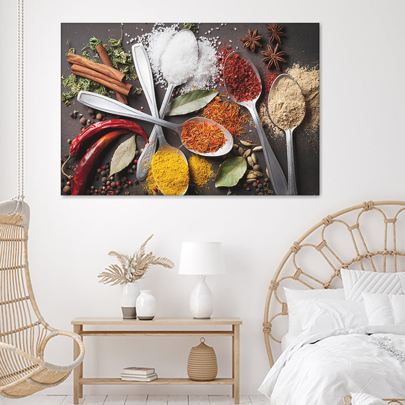 Spices & Life Kitchen Canvas Wall Art - Painting Canvas, Canvas Prints, Painting Art, Prints for Sale