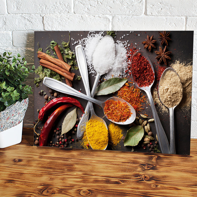 Spices & Life Kitchen Canvas Wall Art - Painting Canvas, Canvas Prints, Painting Art, Prints for Sale