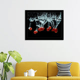 Strawberries Splash Framed Art Prints - Framed Prints, Painting Prints, Prints for Sale, Framed Picture