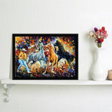 Subdual And Horse Canvas Wall Art - Canvas Print, Framed Canvas, Painting Canvas