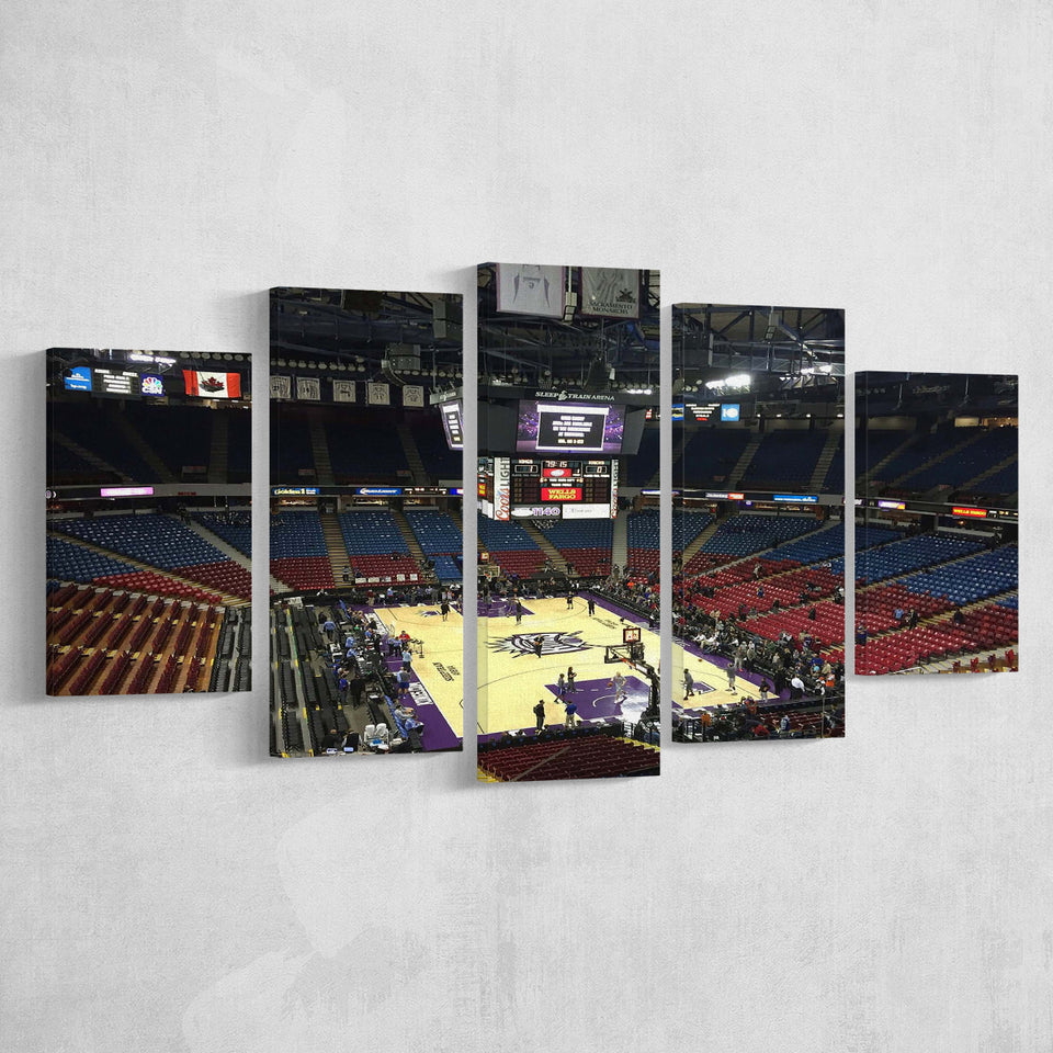 Sacramento Kings Wall Art Sleep Train Arena Stadium Canvas Prints,Multi Panels,Sport Stadium Art Prints, Fan Gift