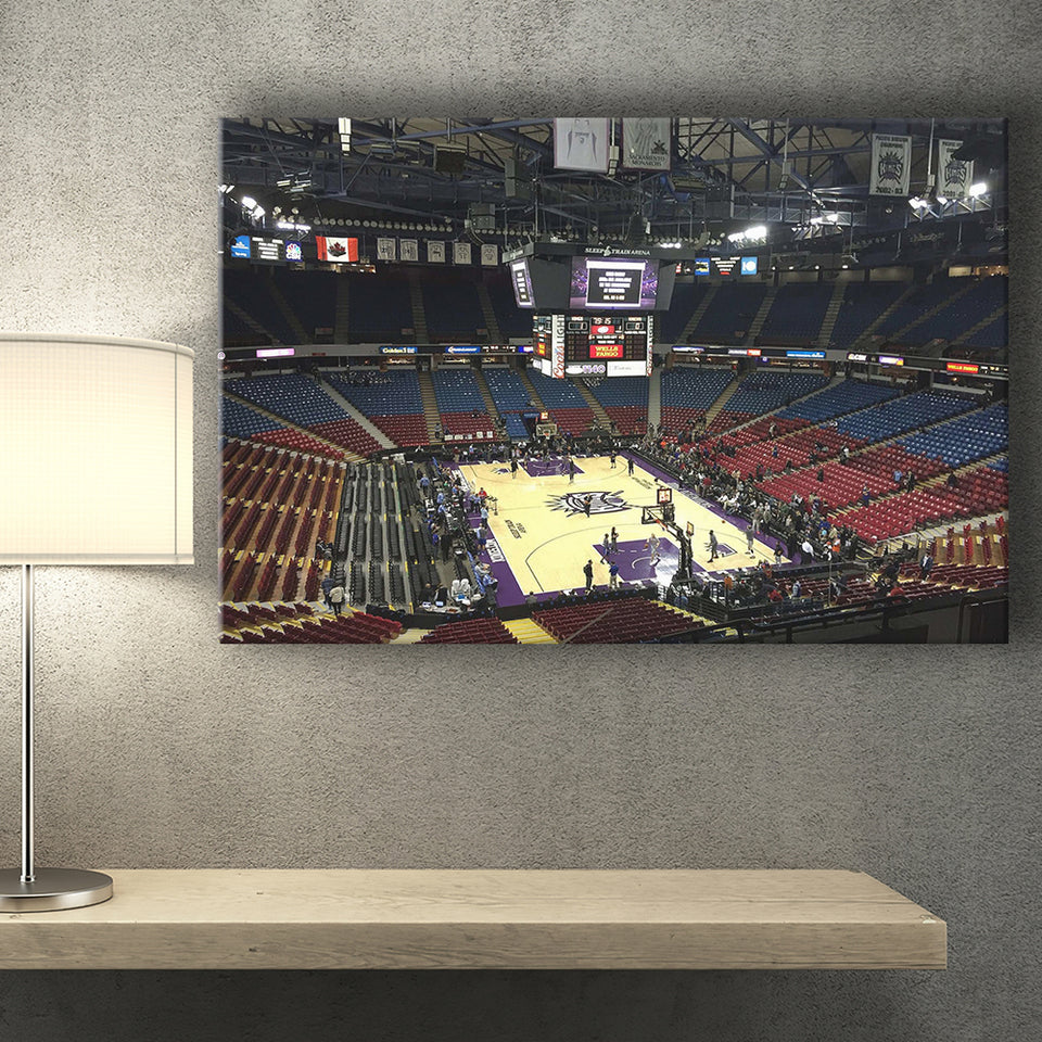 Sacramento Kings Wall Art Sleep Train Arena Stadium Canvas Prints,Sport Stadium Art Prints, Fan Gift, Wall Decor