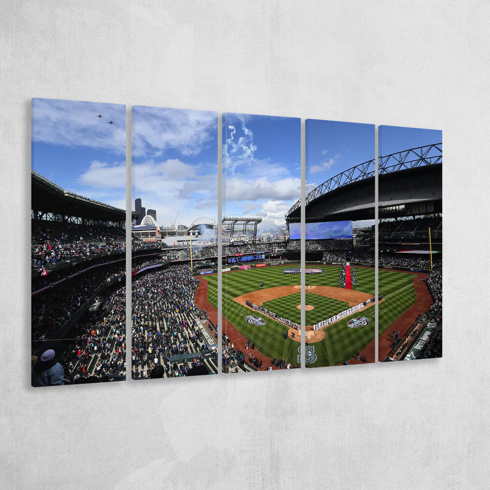 Safeco Field Seattle, Stadium Canvas, Sport Art, Gift for him,100 Multi Panels B, Canvas Prints Wall Art Decor