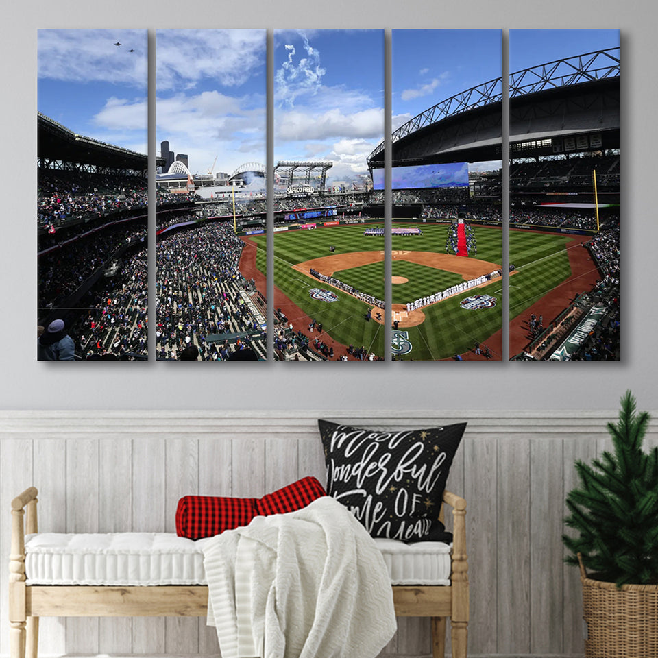 Safeco Field Seattle, Stadium Canvas, Sport Art, Gift for him,100 Multi Panels B, Canvas Prints Wall Art Decor