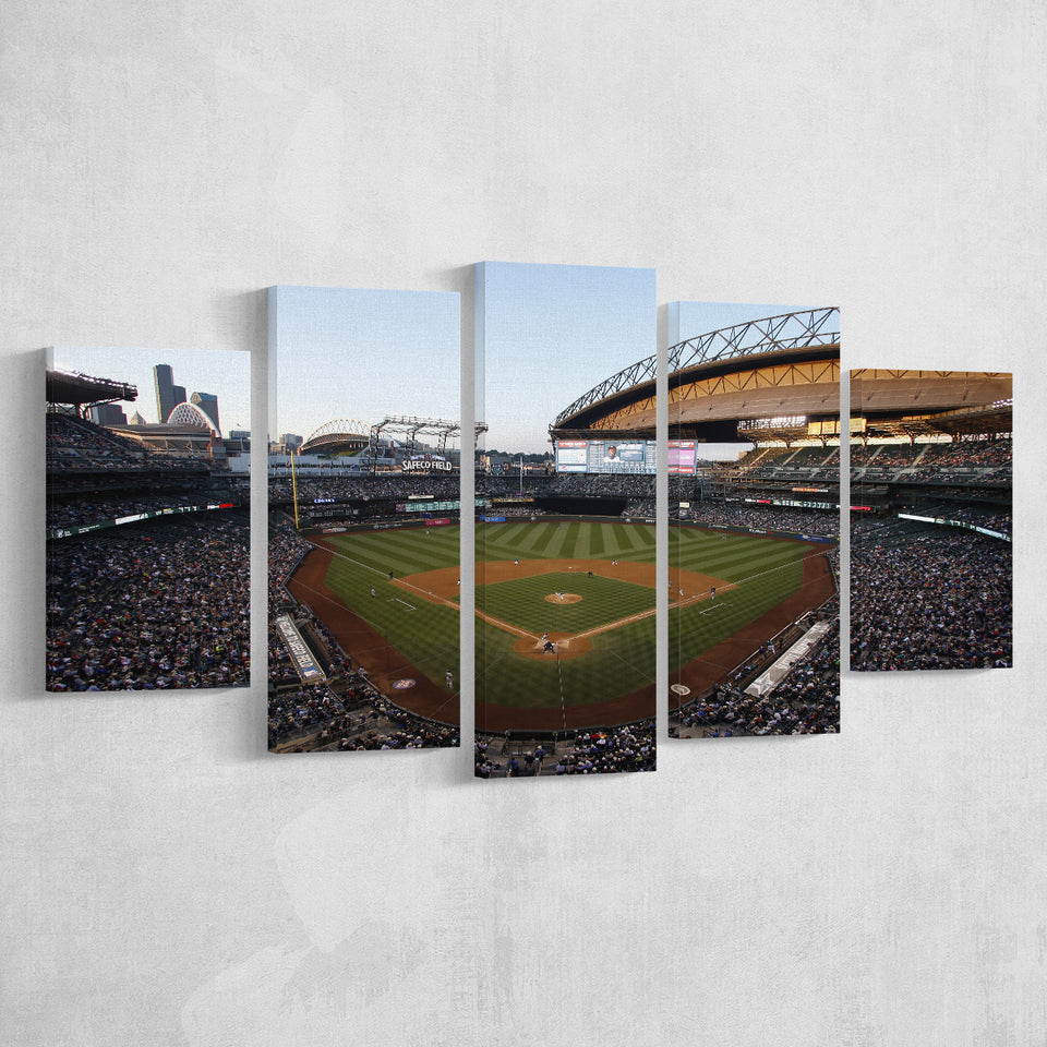 Safeco Field Seattle, Stadium Canvas, Sport Art, Large Canvas, Multi Panels, Canvas Prints Wall Art Decor