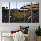 Safeco Field Seattle, Stadium Canvas, Sport Art, Gift for him, Multi Panels B, Canvas Prints Wall Art Decor