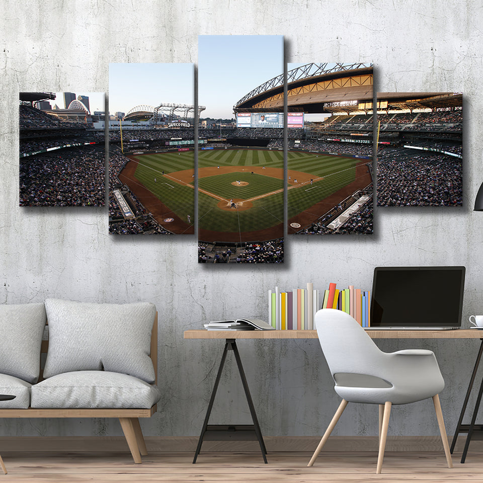 Safeco Field Seattle, Stadium Canvas, Sport Art, Large Canvas, Multi Panels, Canvas Prints Wall Art Decor