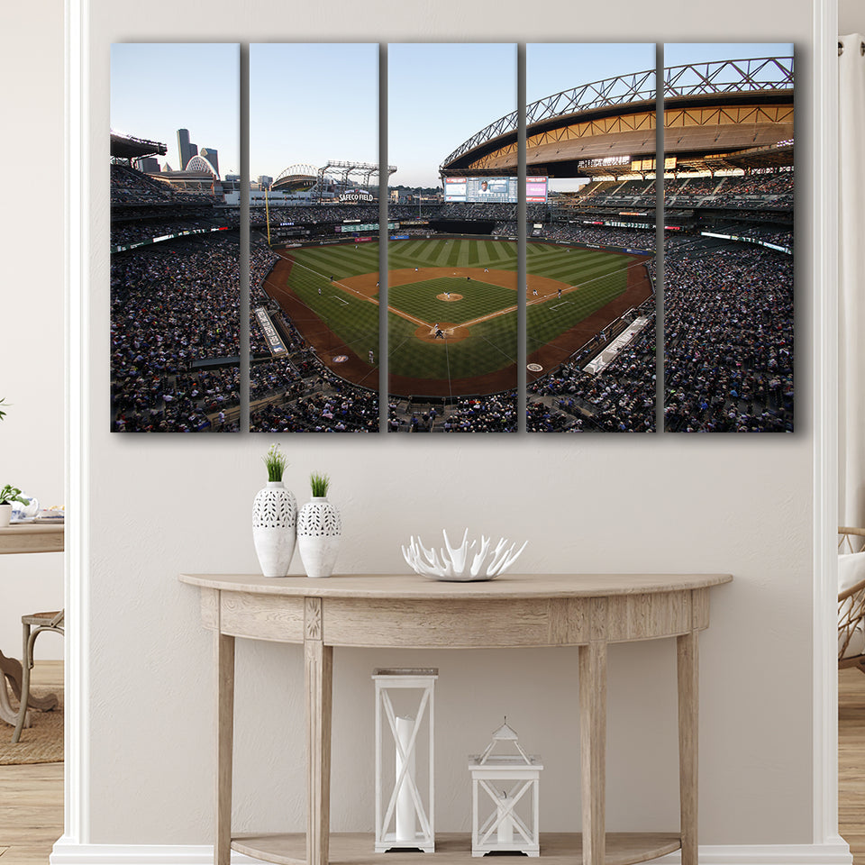 Safeco Field Seattle, Stadium Canvas, Sport Art, Gift for him, Multi Panels B, Canvas Prints Wall Art Decor