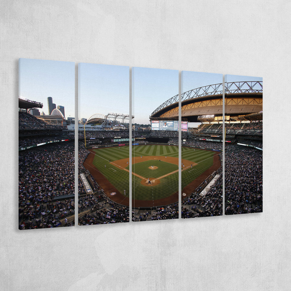 Safeco Field Seattle, Stadium Canvas, Sport Art, Gift for him, Multi Panels B, Canvas Prints Wall Art Decor