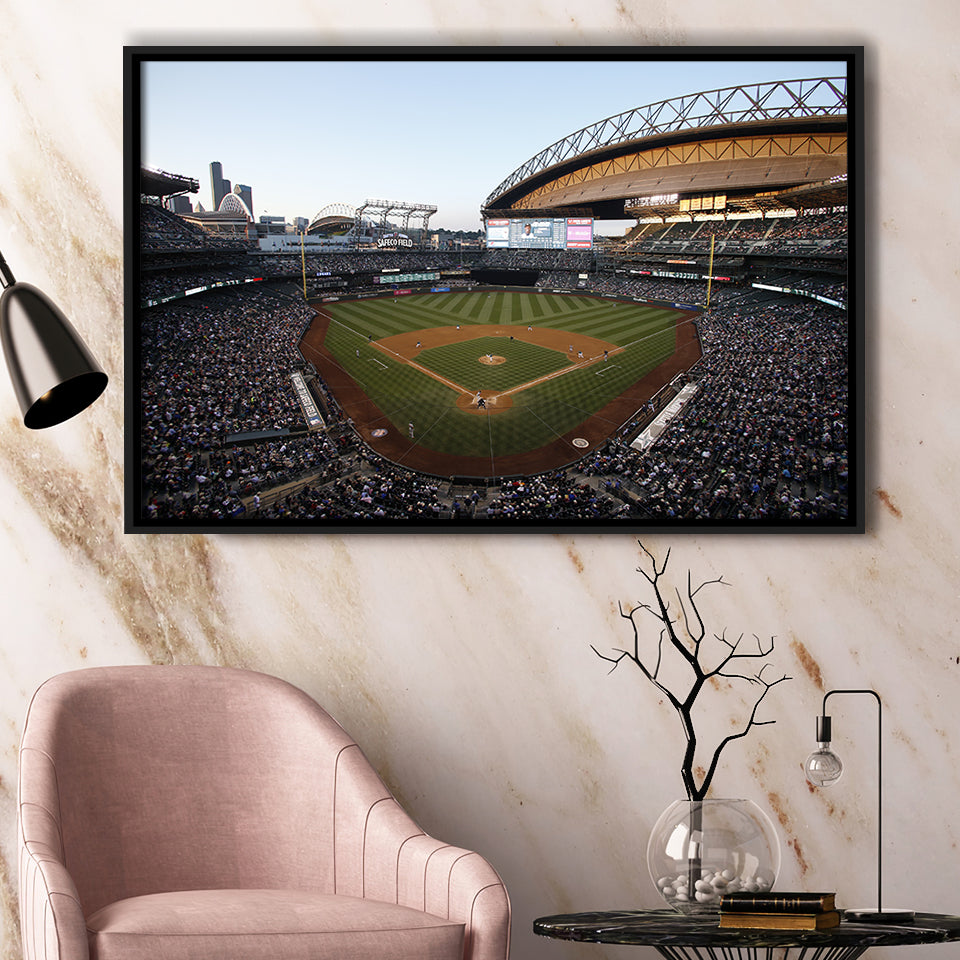 Safeco Field Seattle, Stadium Canvas, Sport Art, Gift for him, Framed Canvas Prints Wall Art Decor, Framed Picture