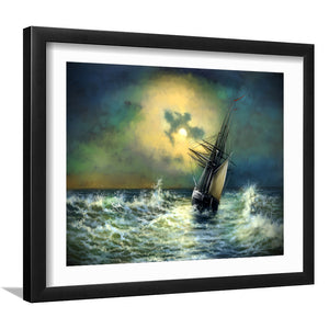 Sailing In Sunset Framed Wall Art - Framed Prints, Art Prints, Home Decor, Painting Prints