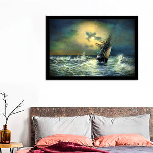 Sailing In Sunset Framed Wall Art - Framed Prints, Art Prints, Print for Sale, Painting Prints
