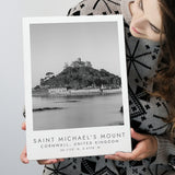 Saint Michael'S Mount Travel Art Black And White Decor Canvas Prints Wall Art Home Decor