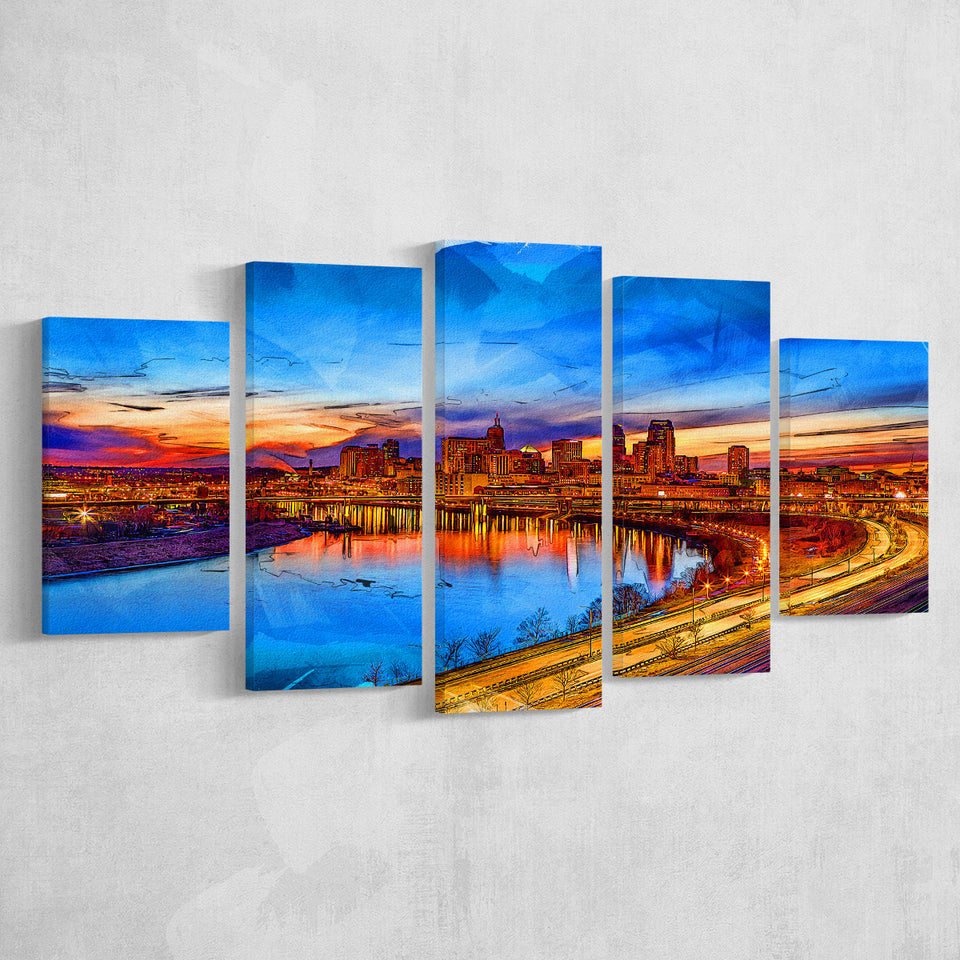Saint Paul 5 Pieces Canvas Prints Wall Art Decor - Painting Canvas, Mixed Canvas, Multi Panels
