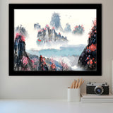 Sakura Canvas Landscape Framed Art Prints Wall Art Decor, Framed Picture, Home Decor