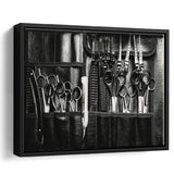 Salon Decor Wall Art Haircare Masterpiece Framed Canvas Prints Wall Art - Painting Prints, Wall Decor, Floating Frame