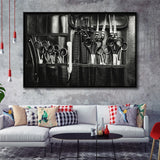 Salon Decor Wall Art Haircare Masterpiece Framed Canvas Prints Wall Art - Painting Prints, Wall Decor, Floating Frame
