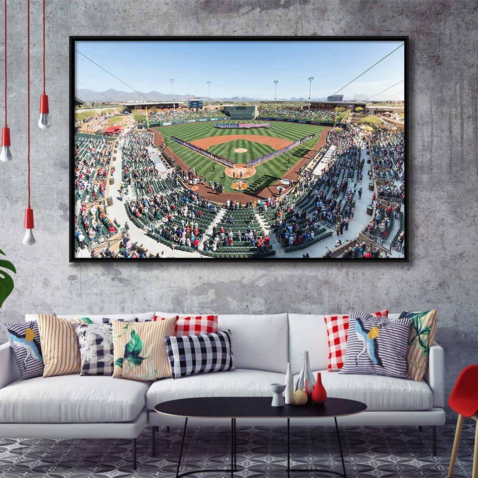 Salt River Fields Stadium, Stadium Canvas, Sport Art, Gift for him,100 Framed Canvas Prints Wall Art Decor, Framed Picture