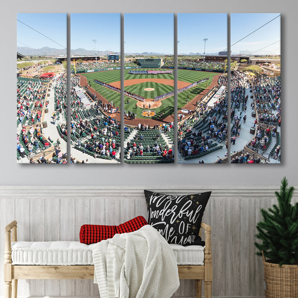 Salt River Fields Stadium, Stadium Canvas, Sport Art, Gift for him,100 Multi Panels B, Canvas Prints Wall Art Decor
