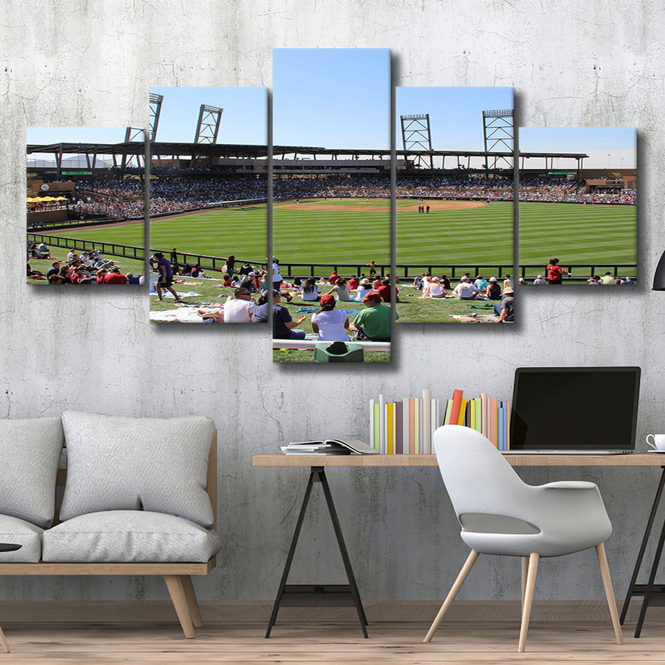 Salt River Fields Stadium, Stadium Canvas, Sport Art, Large Canvas, Multi Panels, Canvas Prints Wall Art Decor