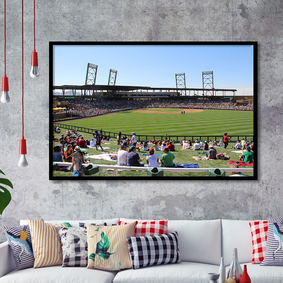 Salt River Fields Stadium, Stadium Canvas, Sport Art, Gift for him, Framed Art Prints Wall Art Decor, Framed Picture
