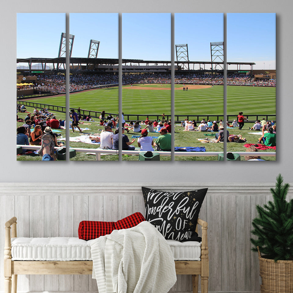 Salt River Fields Stadium, Stadium Canvas, Sport Art, Gift for him, Multi Panels B, Canvas Prints Wall Art Decor