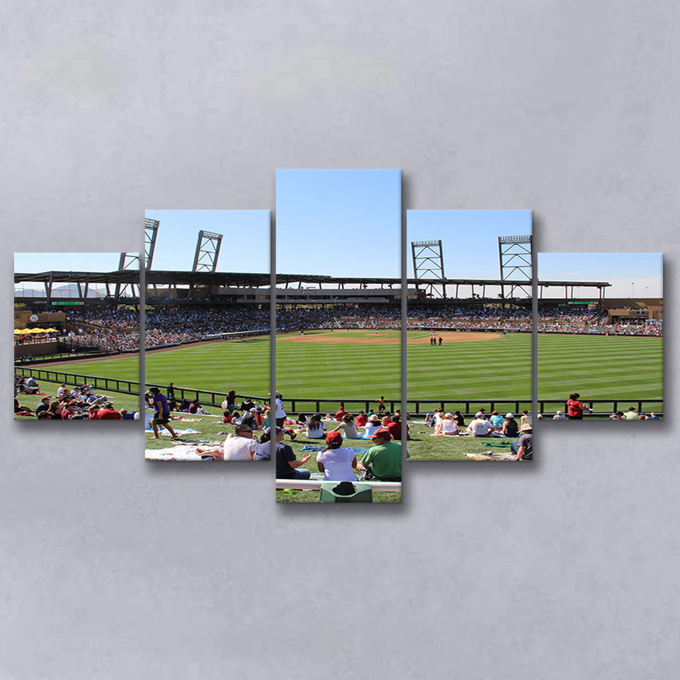 Salt River Fields Stadium, Stadium Canvas, Sport Art, Large Canvas, Multi Panels, Canvas Prints Wall Art Decor
