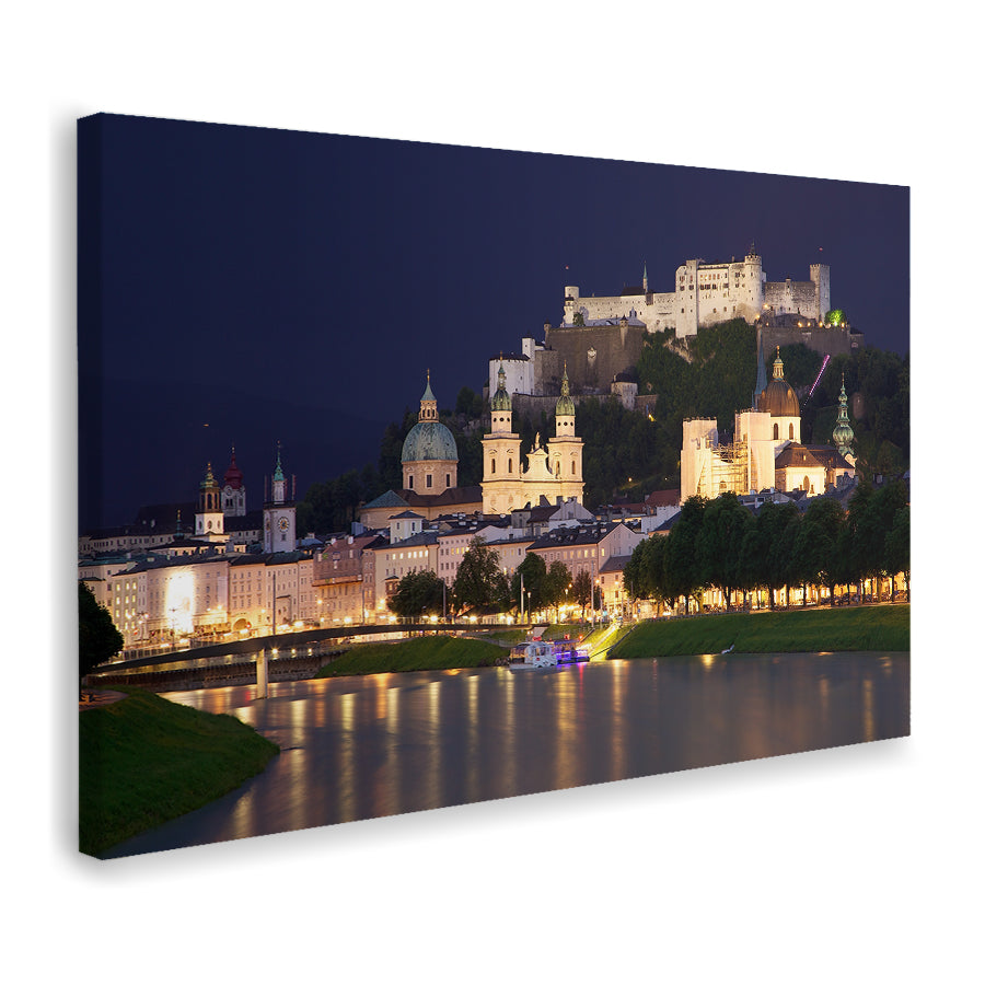 Salzburg Light Int He Night Canvas Wall Art - Canvas Prints, Prints for Sale, Canvas Painting, Canvas On Sale