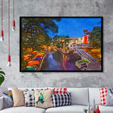 San Antonio Texas Usa Cityscape River City Art Watercolor Framed Art Prints Wall Art Decor,Framed Picture