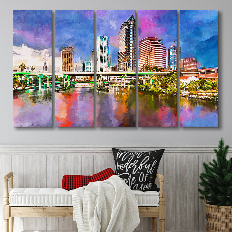 San Juan Puerto Rico Caribbean Coast 5 Pieces Extra Large Canvas Prints Wall Art Home Decor