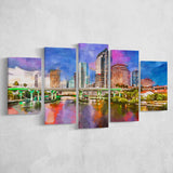 San Juan Puerto Rico Caribbean Coast 5 Pieces Mixed Canvas Prints Wall Art Home Decor