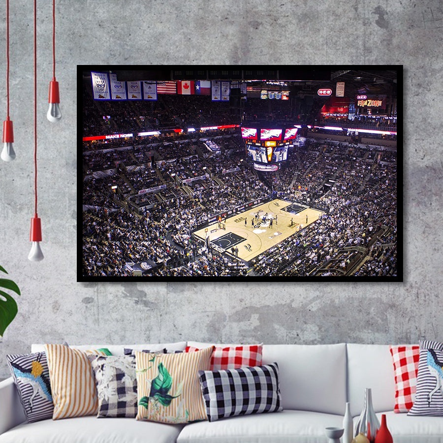 San Antonio Spurs Wall Art ATT Center Stadium Art Prints,Sport Stadium Art Prints, Fan Gift, Wall Decor
