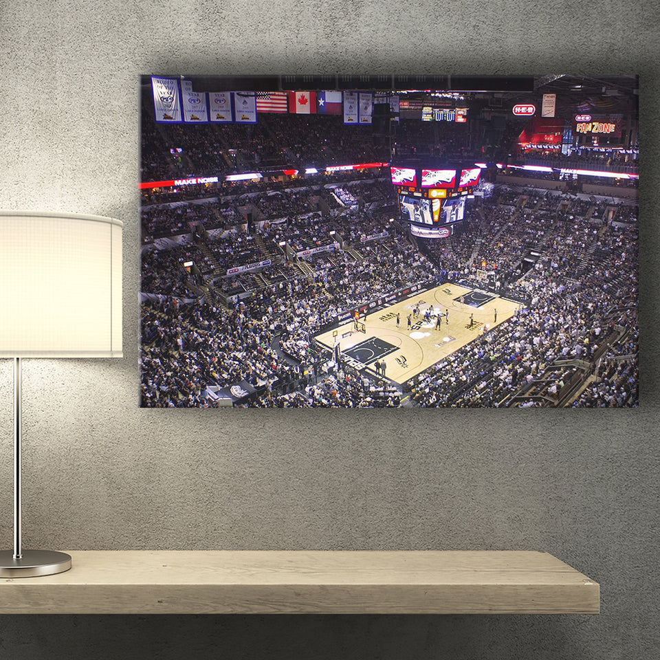 San Antonio Spurs Wall Art ATT Center Stadium Canvas Prints,Sport Stadium Art Prints, Fan Gift, Wall Decor