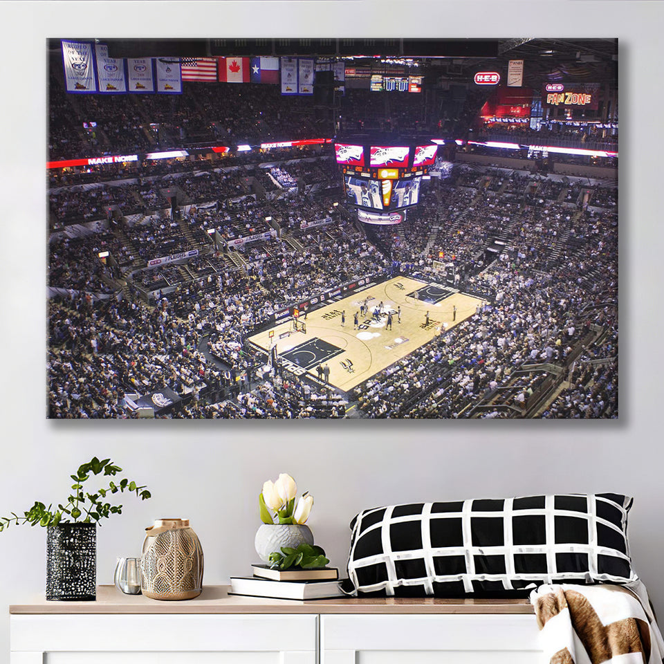 San Antonio Spurs Wall Art ATT Center Stadium Canvas Prints,Sport Stadium Art Prints, Fan Gift, Wall Decor
